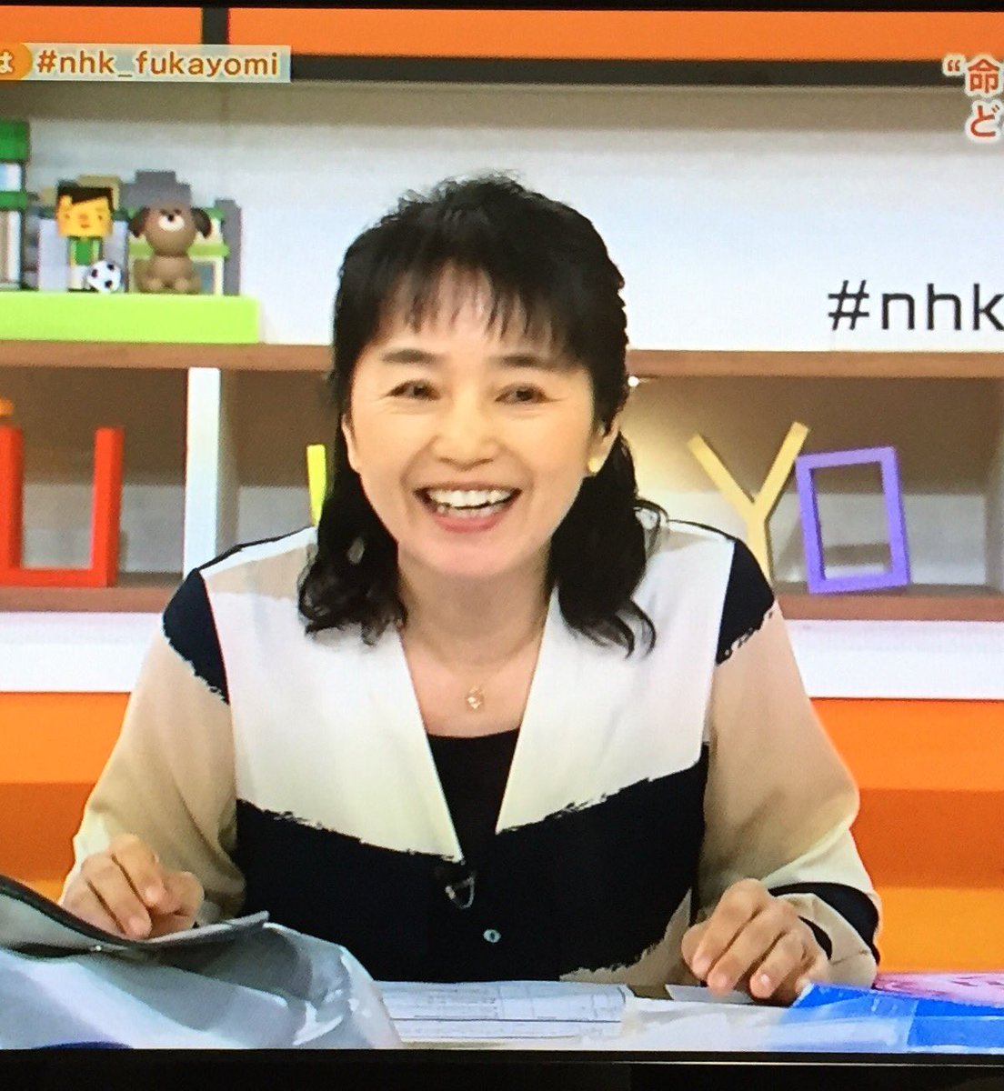 うさ בטוויטר 今 Nhkのニュース深読みに出てる小野文恵アナのシャツ 今週のタカニューで輝城氏が着てたのと同じのだ T Co Mxvmqhbldf