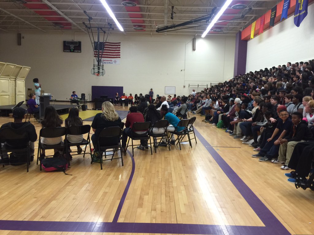 EMS students showing off their talents at the EMS Talent Show. Come join us!