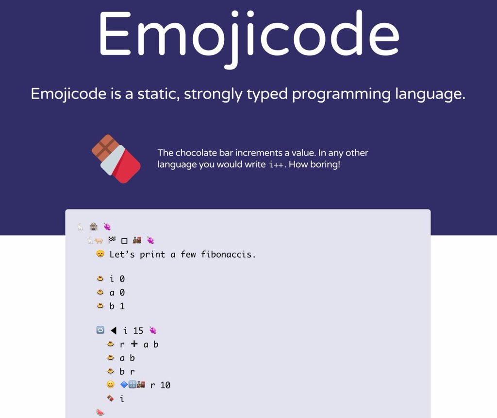 Macverpro's tweet image. Llegan los #emojis para los programadores con #Emojicode buff.ly/21bETrh