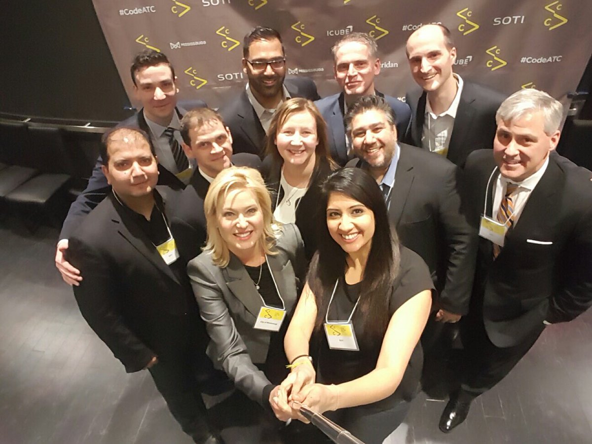 SOTI_Inc's tweet image. Team #SOTI with Mayor @BonnieCrombie #CodeATC