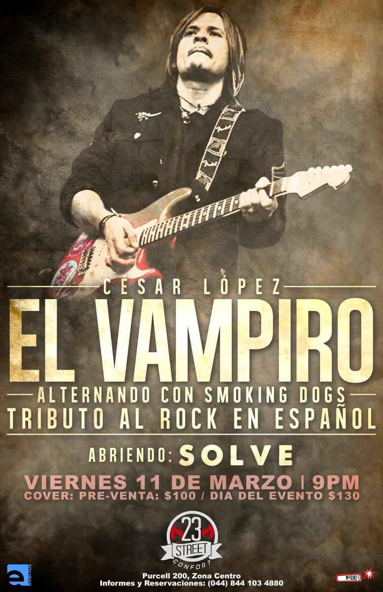 Y ya entrado en gastos, les comparto este otro evento, sera en Saltillo, Coah. con nuestros amigos del #23StreetBAR