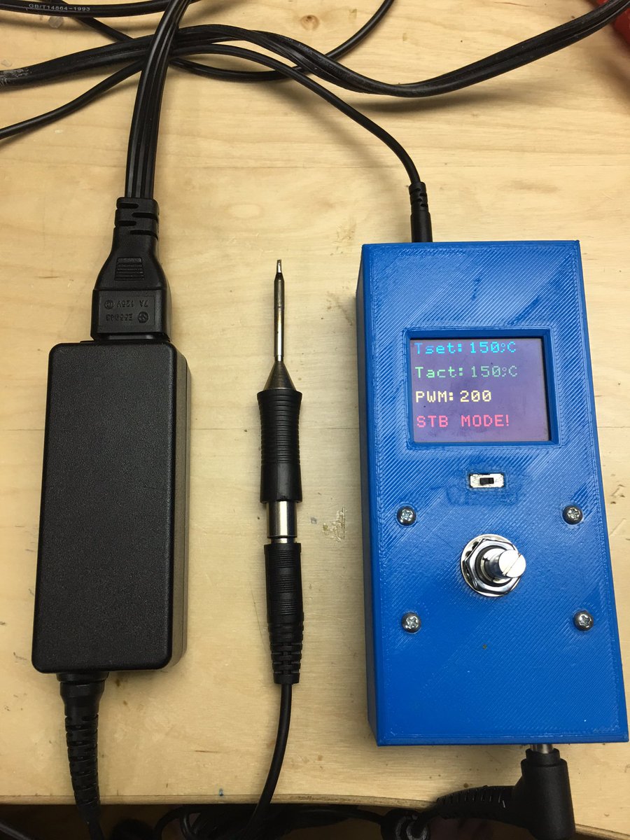 SparkysWidgets's tweet image. Built up a travel soldering iron out of a leophi and a Weller RT tip it works really well, a little to well :)