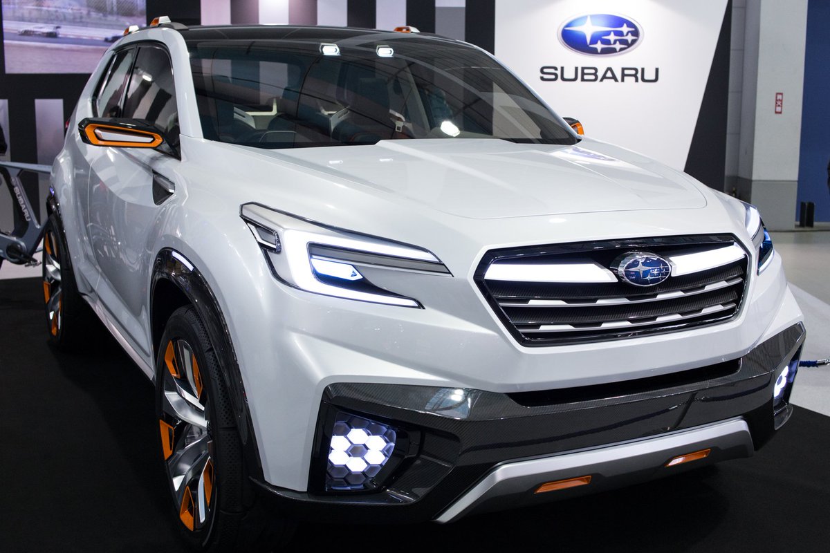 さくら もんじろう 先週の東北モーターショーで展示されていたsubaru Viziv Future Concept 次期フォレスターはダウンサイジングターボとハイブリッドシステムの組み合わせになるのかな スバルの自転車もかっこいいな T Co C1iarf7fdc