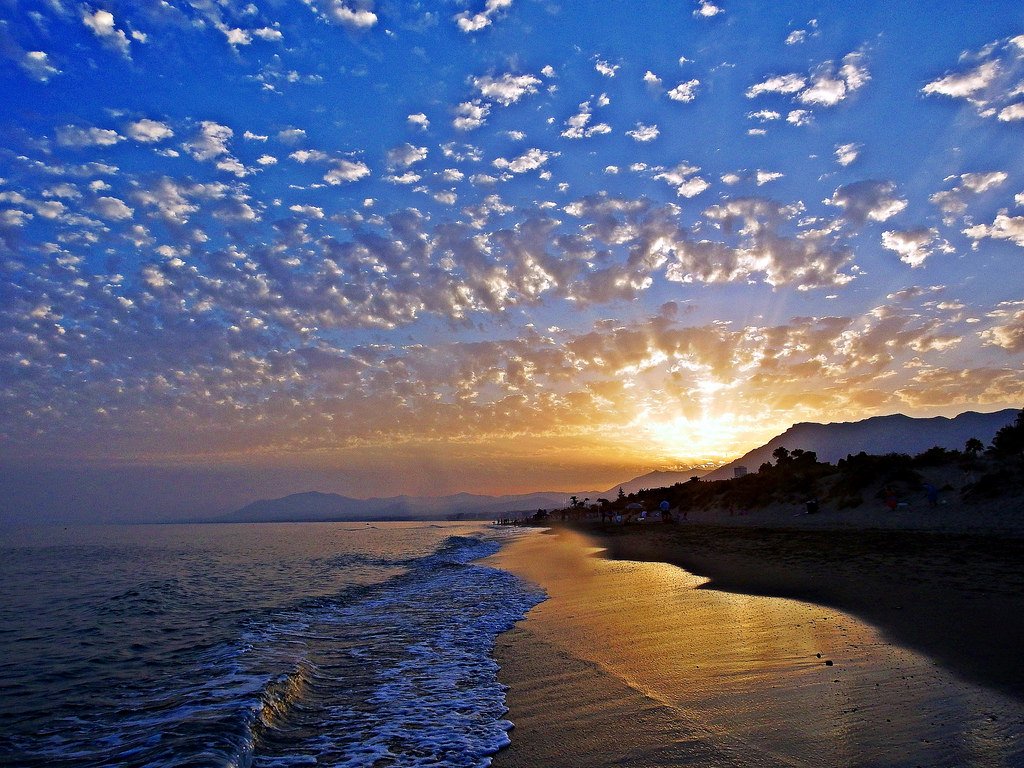 Atardecer en el #Mediterráneo #Marbella #España