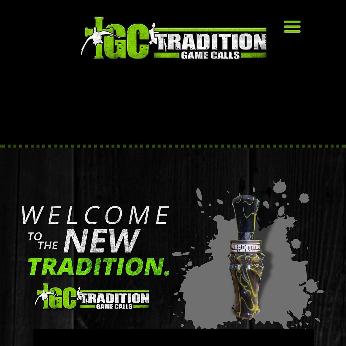 Our website is up and running go to traditiongamecalls.com and check it out!!! #TraditionGameCalls