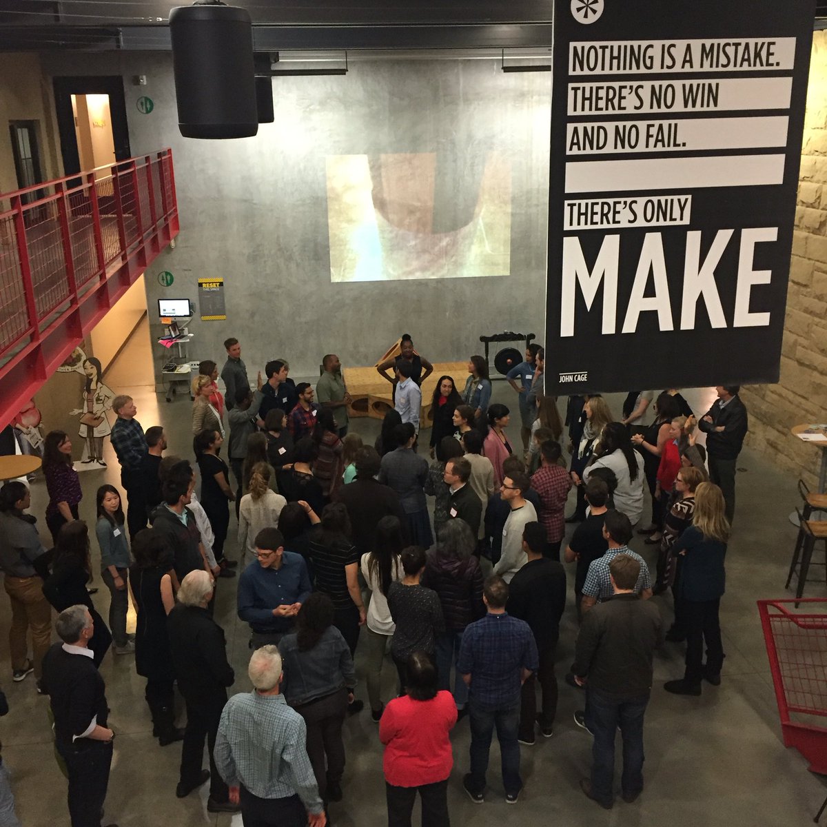 stanforddschool's tweet photo. Everyone has their hands in the air ... because we all really do care about supporting our #dfellows tonight! https://t.co/9511Nnd05v