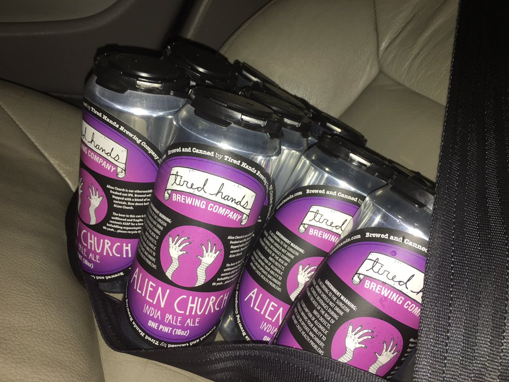 JimS60R's tweet image. Safety first @tiredhandsbeer #TiredHands #dreambeer #AlienChurch