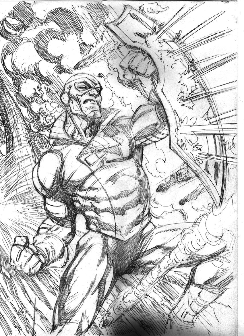 unstoppablecom's tweet photo. Interceptor by Bruno Cotic Artista. It will be available soon in full color. https://t.co/KODoPA1LFO