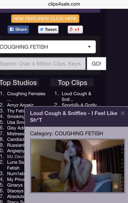 Well fuck.. My coughing fetish clip is #1 in its category. Easiest clip I've made this yr. #MonetizeEverything<a href="/tag/monetizeeverything"class="tags"><span>#monetizeeverything</span></a>