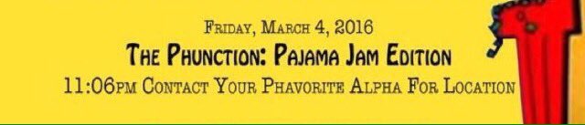 EIAlphas's tweet photo. Brought to you in part by your Phavorite EI Alphas 🐵💪🏾 #ThePhunction #EIWeek2016 https://t.co/Bu6V6YLFh6