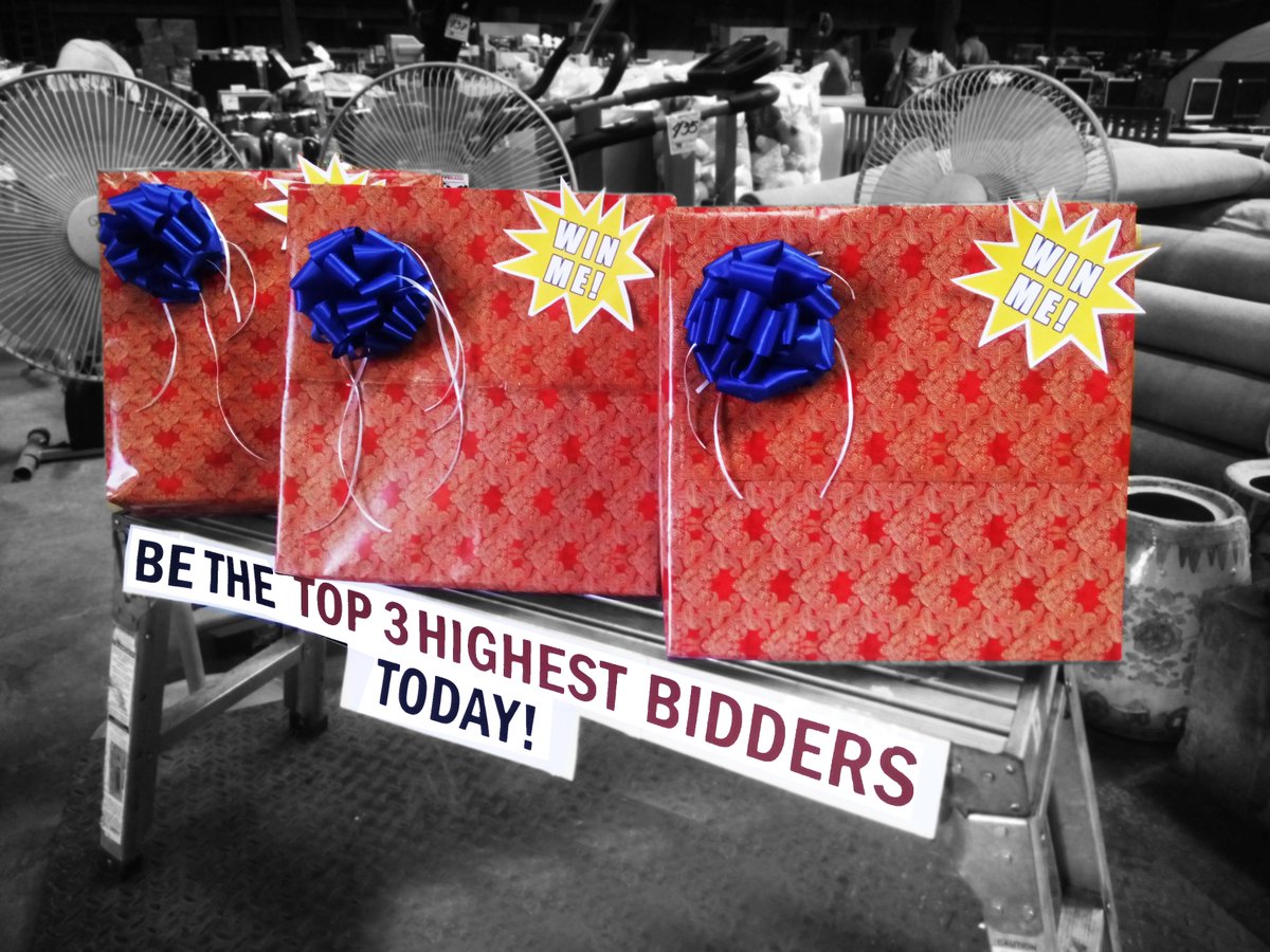 These prizes are all set for our Auction Day! How to win them? Be the TOP 3 HIGHEST BIDDERS! #auction #bidding