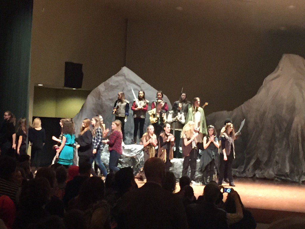 Congratulations to the cast and crew of the AMS presentation of "The Hobbit". Awesome performance!