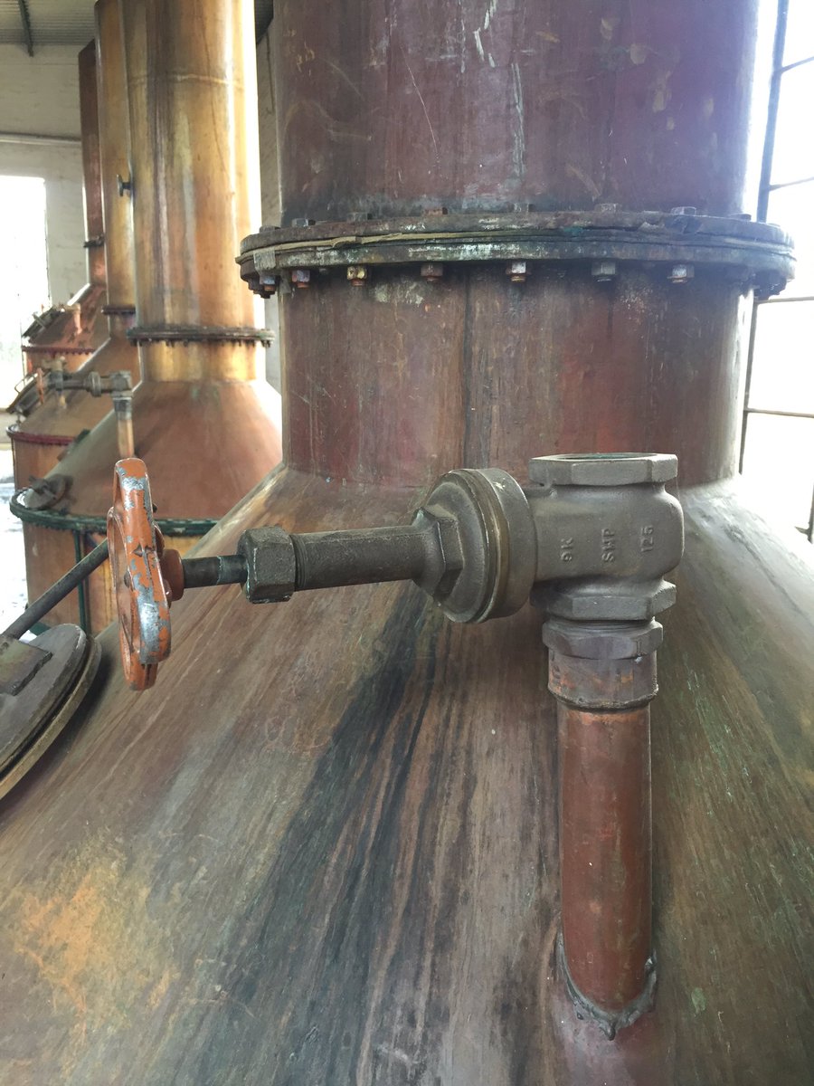 These are the cooper pot stills that are used to distill Tequila Cabeza