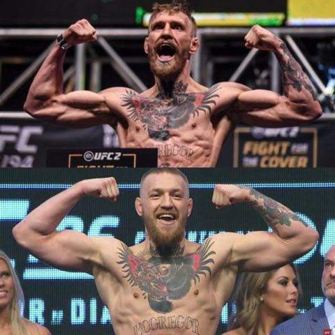 MONDO_ENT's tweet image. Regular cable Conor: surreal weight cuts. 
DirecTV Conor: nothin but protein shakes baybeh