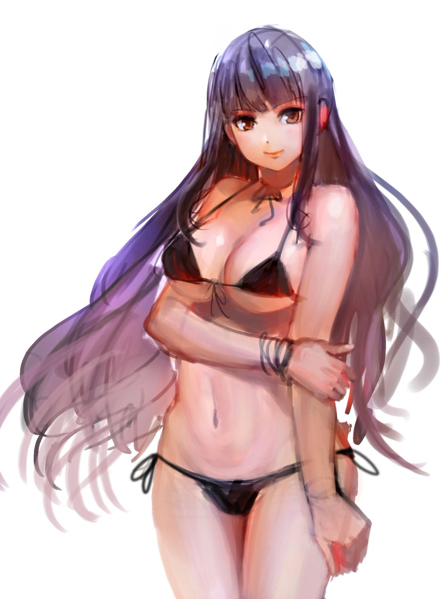 たまには微エロな水着の姉ちゃんでも描こかって言う落書き 