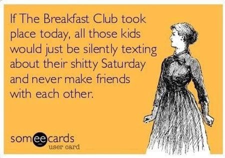 MoraymaMSquared's tweet photo. So accurate it hurts. Take me back!
#socialmedia #TheBreakfastClub #eighties #ScreenZombies https://t.co/Bj6TTK7dxA