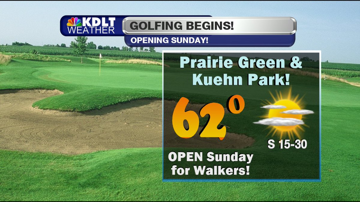 A great weekend for outdoor sports! Saturday is the last day at <a href="/GreatBear1/">Great Bear</a>! #Golf starts Sunday! #SDwx