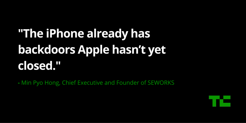 TechCrunch's tweet image. Apple’s best defense against the FBI is the one it can’t share publicly tcrn.ch/1TwgYnq