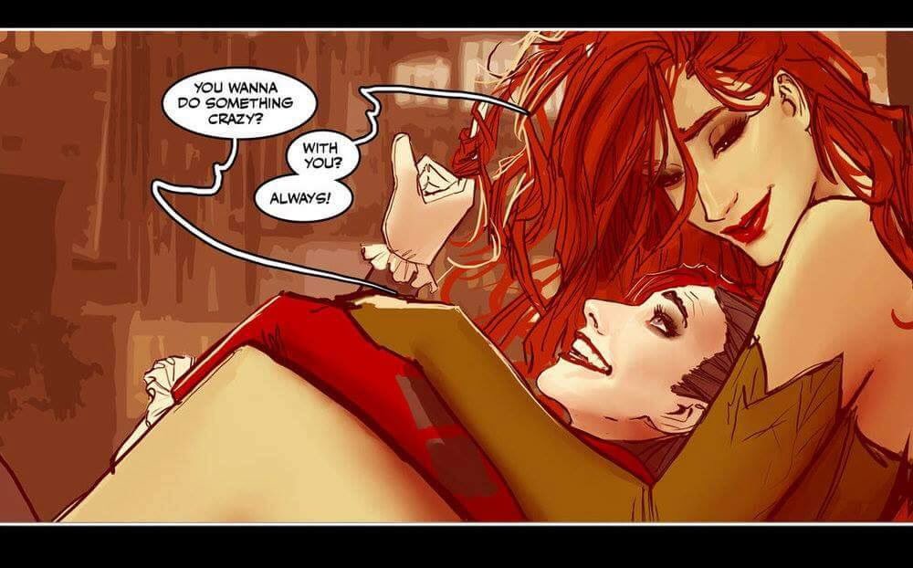 "AWE RED I LOVE YA!"