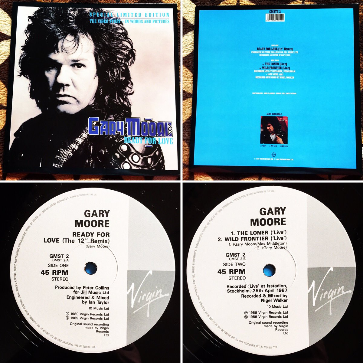 ululumusic's tweet photo. #NowPlaying
#GaryMoore
#ReadyForLove
#SpecialLimitedEdition
#10Records
#VirginRecords
#12inch
#45rpm
#vinyl https://t.co/vAnIkDLnzg
