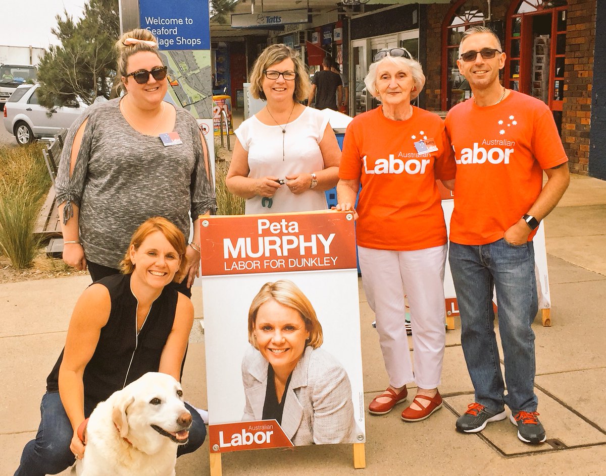 petajan's tweet image. Top morning in #Seaford &amp;amp; #Kananook.Very +ve reception from locals! Thx team! @VictorianLabor #ThisIsLabor #Dunkley