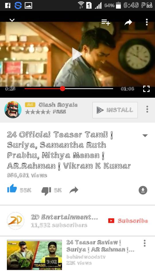 ubasini's tweet photo. 1Million Views Coming Soon .. 👊
Keep Watching .. 😉
@Suriya_offl https://t.co/vXc1EKM7pP https://t.co/bus2ZRzOCv