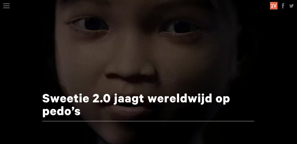EenVandaag's tweet photo. LONGREAD: Sweetie 2.0 jaagt wereldwijd op pedo’s. #EenVandaag Lees hier hoe: https://t.co/HjDUgvL78I https://t.co/ZiNf7YlwoI