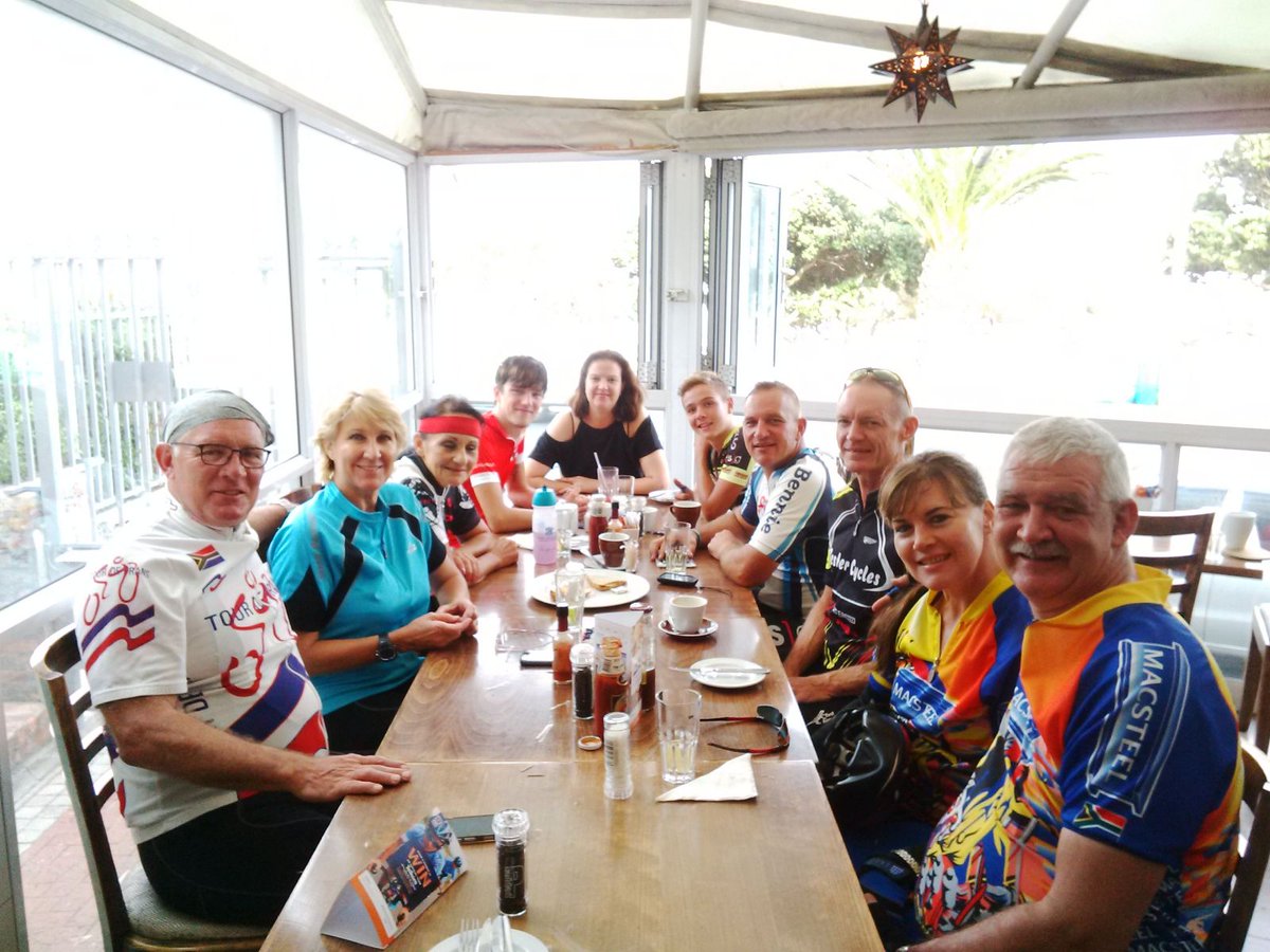 PRIMIcampsbay's tweet photo. Sue's Team pre #argus @CTCycleTour breakfast. Best of luck to you all from @PRIMIworld @PRIMIcampsbay https://t.co/QiU8mc3OAG