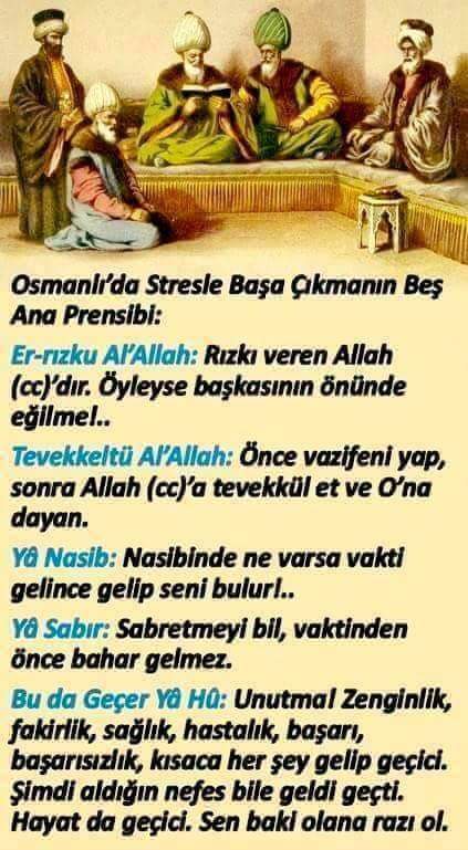 Osmanlı'da stresle başa çıkmanın 5 Ana prensibi #ŞunuUnutmaKi