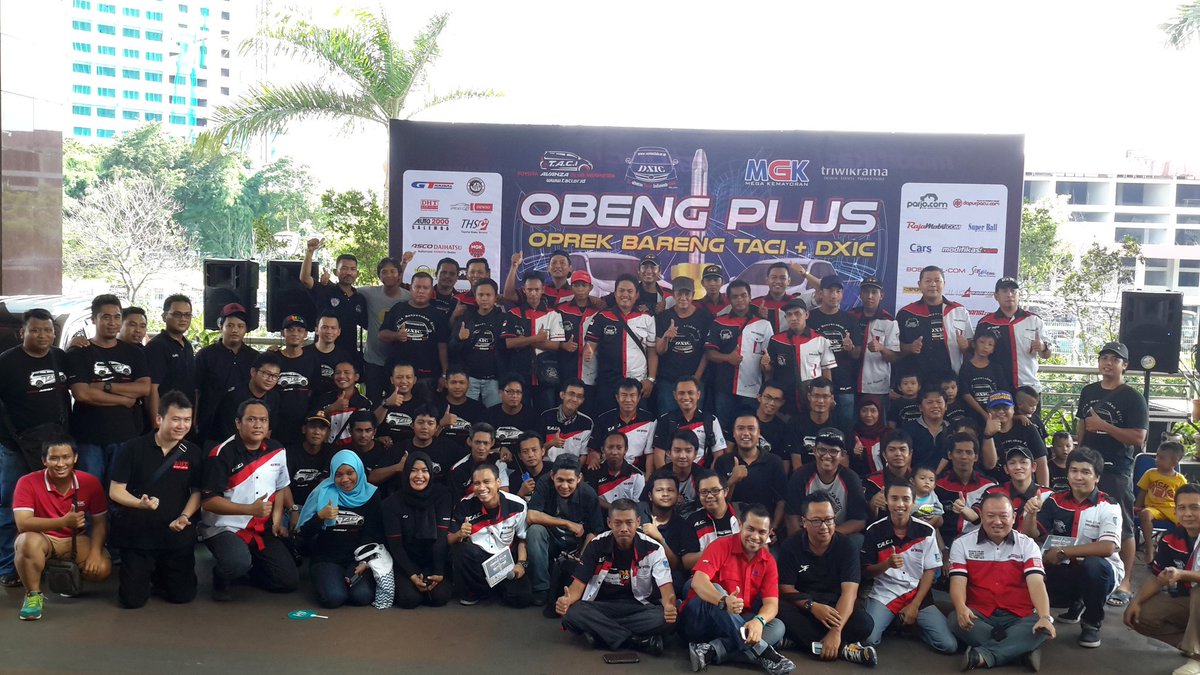 <a href="/AvanzaClub_ID/">T.A.C.I</a> <a href="/ToyotaID/">Toyota Indonesia</a> <a href="/GTRadial_Indo/">gtradial.id</a> <a href="/GardaOto/">Garda Oto</a> @acckreditmobil @Leo_GTRadial Foto Bareng TACI &amp; DXIC Di OBENG +