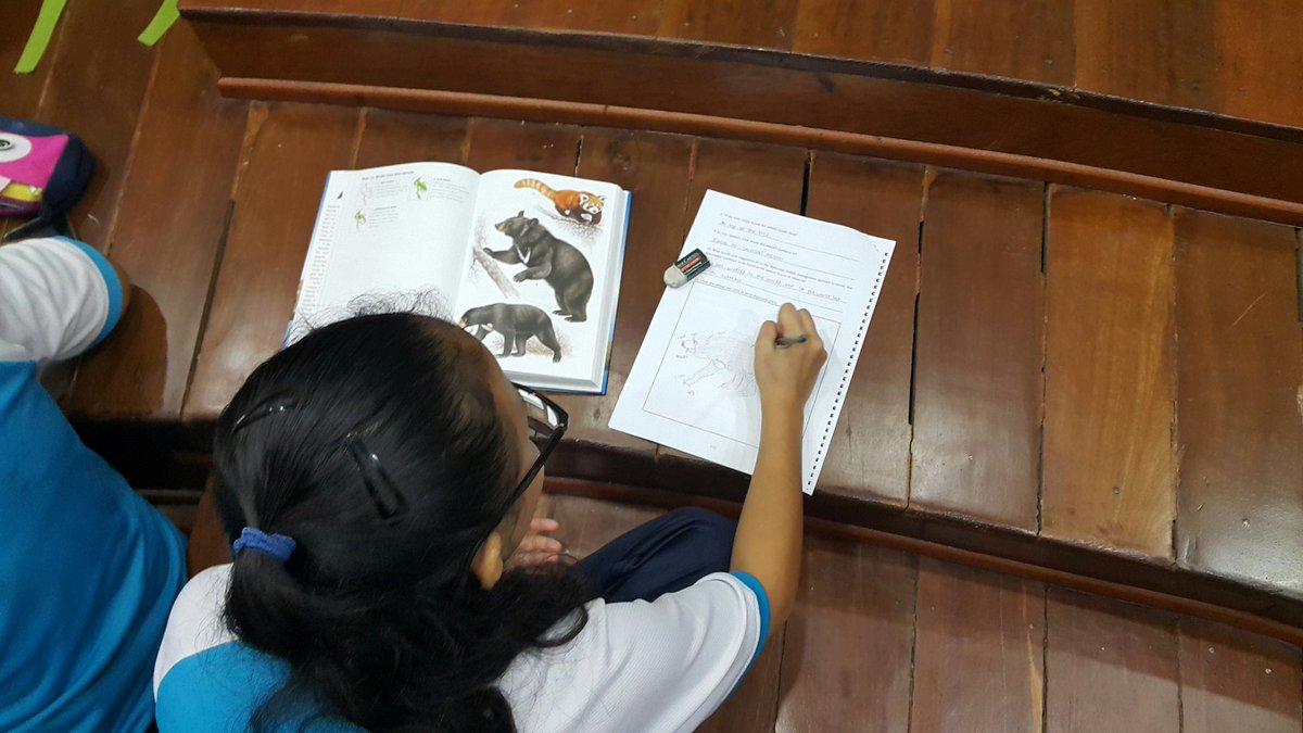 Gumal's tweet photo. Artwork wth #English&amp;Conservation,  #Fulbright ETA, at Matang,Swak @TheWCS @Janeleemcc @alenamurang_art @usembassykl https://t.co/HfjwpLhGiM