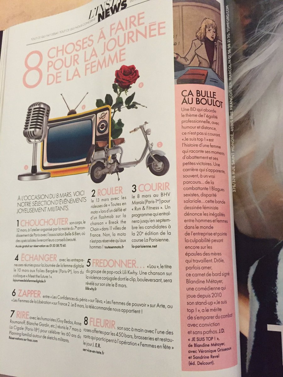 BlandineMetayer's tweet photo. @jesuistop le roman graphique ! Article dans ELLE paru le 4 mars @InterElles @HCEfh @bpwfrance @PWNParis https://t.co/QfxQwtnShJ