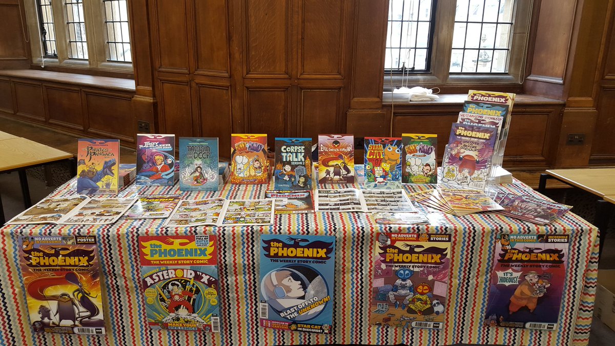 We're ready and raring to go at the first ever #OxCon!! #localcomic #kidscomics