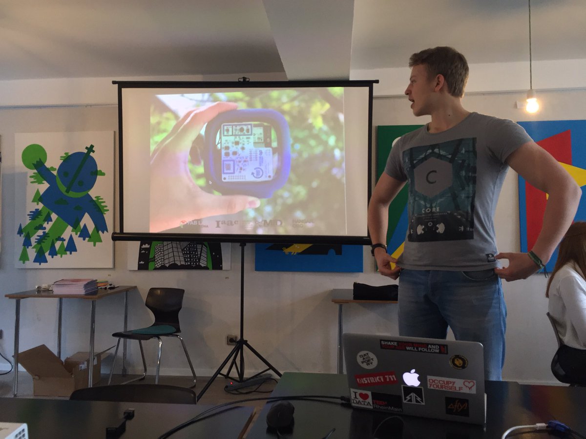 TEDxRheinMain's tweet image. Our most loved device for the #HackFrankfurt #OpenData Hackathon? The @SmartCitizenKit