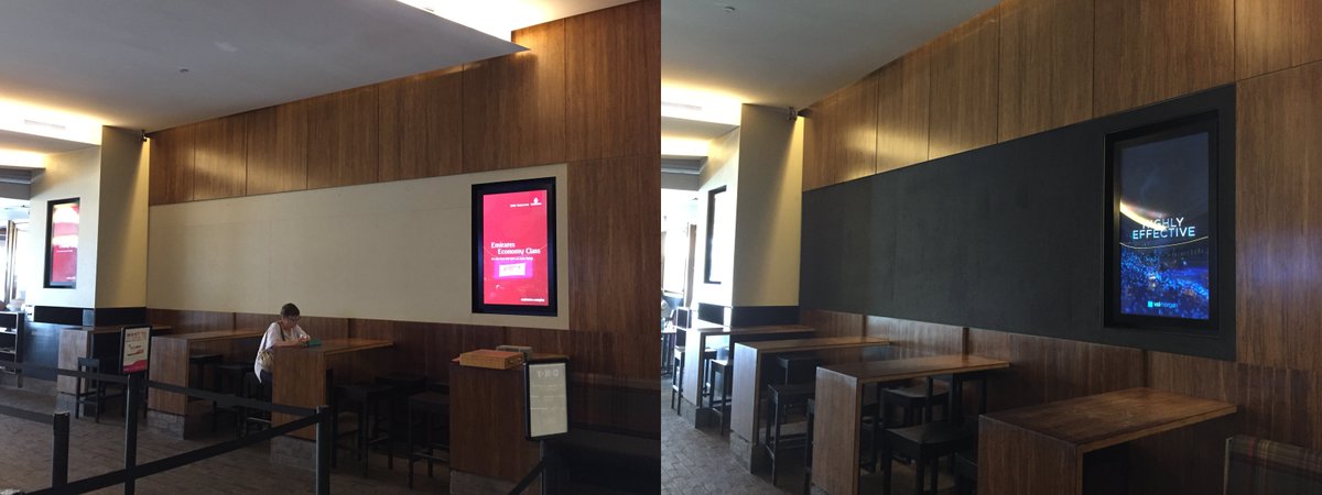 Using <a href="/AutexAcoustics/">Autex Acoustics</a> fabrics in foyer of <a href="/DendySydney/">DendySydney</a> Newtown. "Highly Effective" Looks great + acoustic benefits
