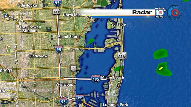 Coastal showers rolling over Miami Beach this Saturday morning, more expected through today. #FLwx https://t.co/9ot8pxdDTb