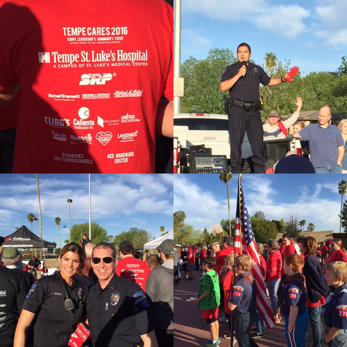 TempePolice's tweet image. GR8 morning @ Clark Park for @TempeLeadership #TempeCares2016 kickoff 2 keep R city &amp;amp; parks clean. @Tempegov