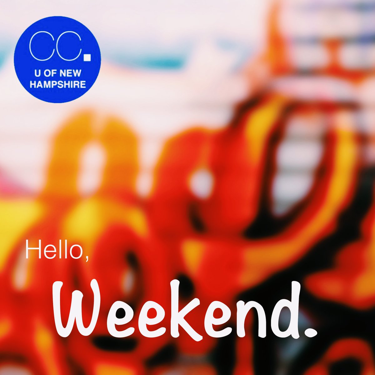 NHCampusCursive's tweet image. Happy Saturday, Wildcats! How do you like spending time on the weekends? #UNHStudents #UNHCampusCursive