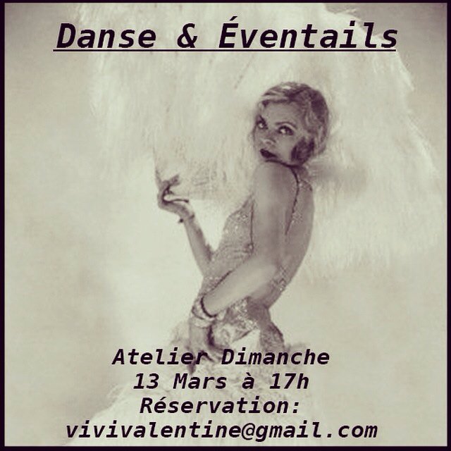 Vivi_Valentine's tweet image. Prochain atelier de Dimanche le 13 Mars pour #lasemaineduburlesque 👯Venez danser avec nous! #danse #éventails #paris