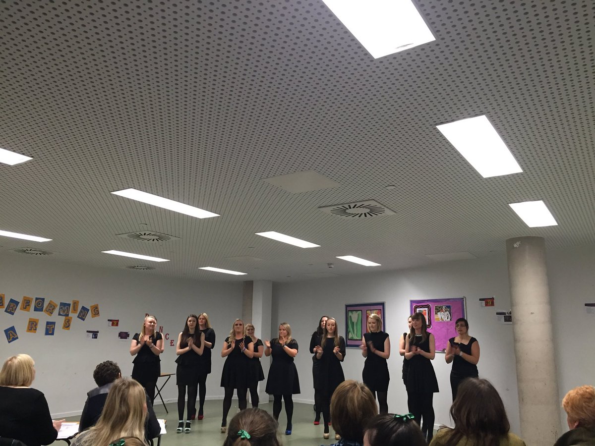 Northumberland YFC choir. Singing their hearts out