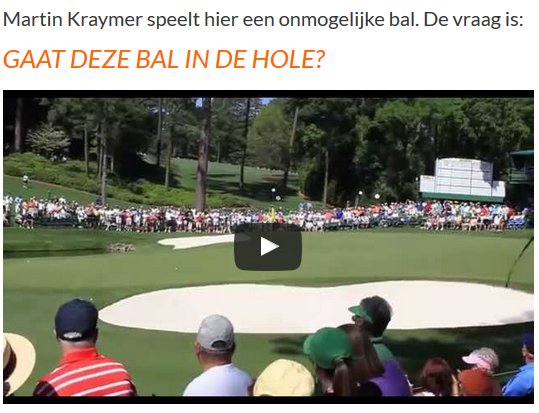 Test je Golfkennis en Win een Callaway Golfset t.w.v.: 799,- . Gaat deze Bal in de Hole? goo.gl/L5HXCM