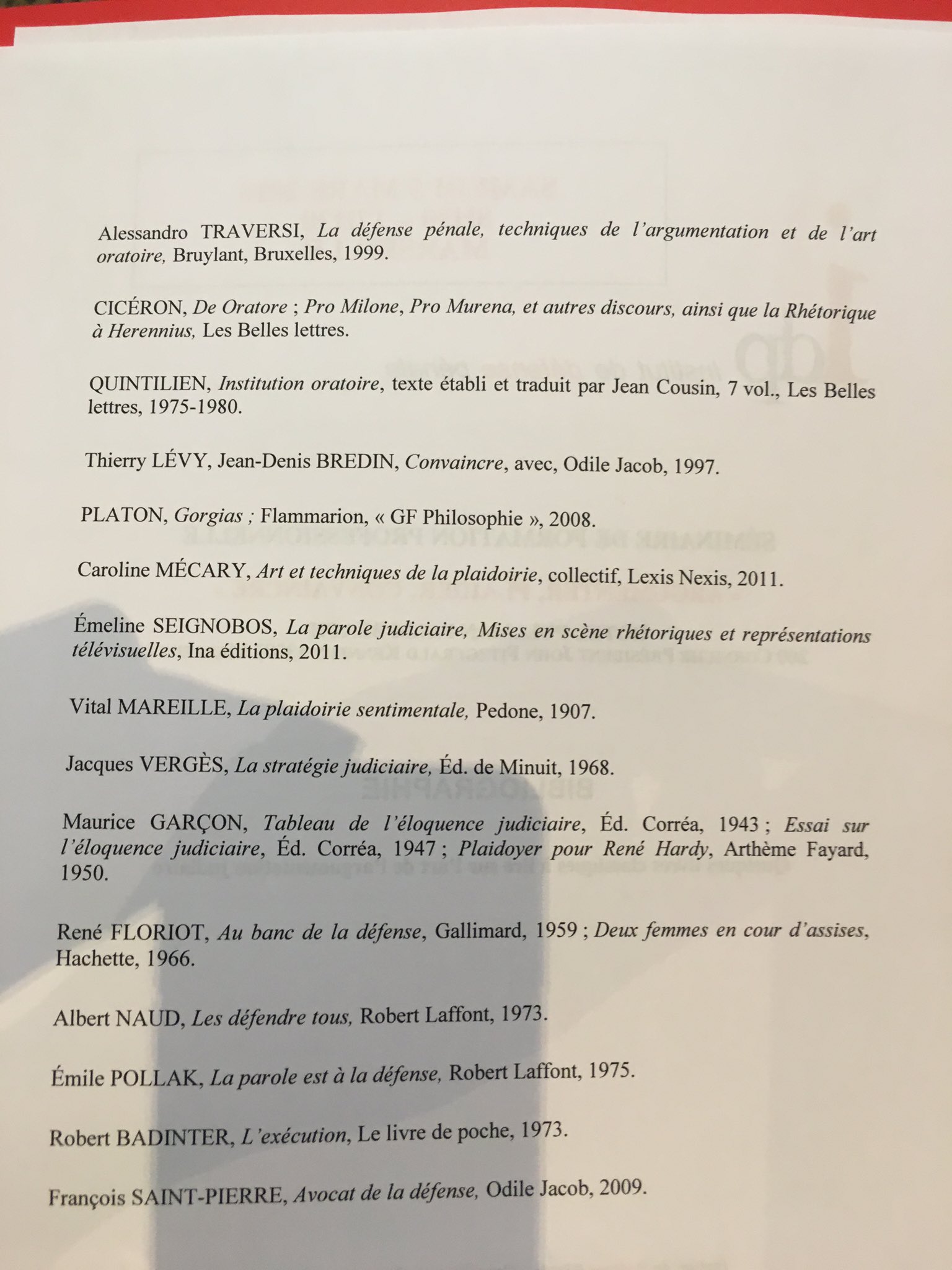 Roksana Naserzadeh Lectures Conseillees A Idp Marseille Sur L Art De L Argumentation Judiciaire T Co 9vocorv4hb