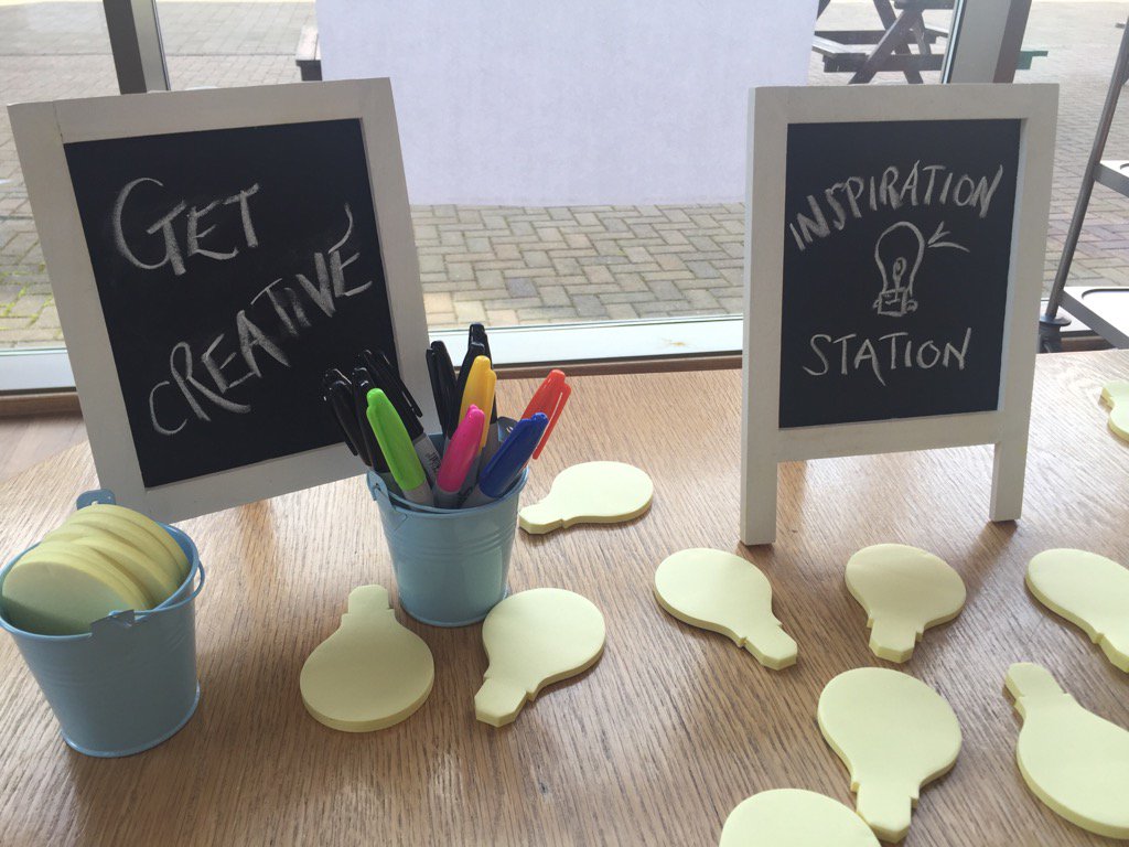 TLABerkhamsted's tweet photo. #TLAB16 I love our Inspiration Station - brain child of the multi-talented Beth Rivett-Carnac. https://t.co/4MnVayJHZv