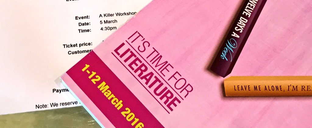 bookfabulous's tweet photo. And it begins ... My week in #Dubai @EmiratesLitFest #EAFOL2016 #news #quotes #books #workshops #photos https://t.co/wD4qKZCUiQ