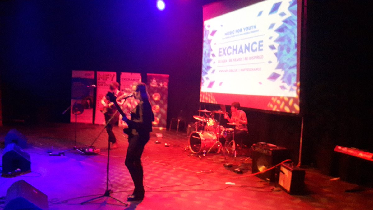 'Exchange' <a href="/musicforyouth/">Music for Youth</a> going great <a href="/PlatformGlasgow/">Platform Glasgow</a> today. Heres a trio <a href="/RisingPacific/">Rising Pacific</a> rockin' out! #mfyexchange