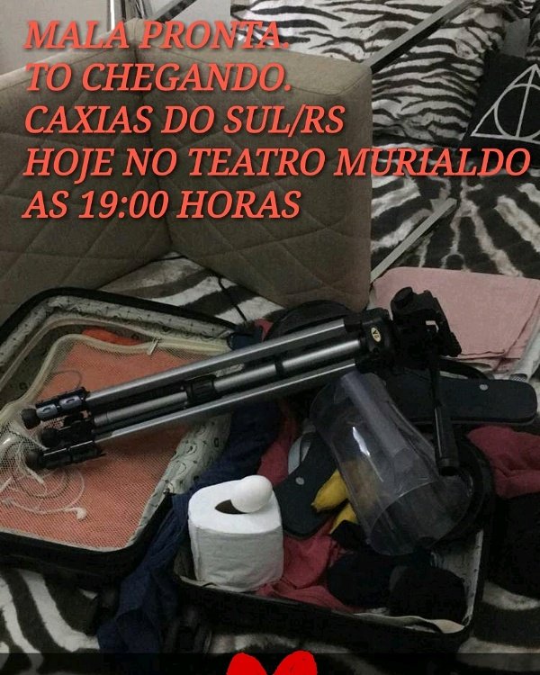 FelipeNetoFCRN's tweet photo. Gente lembrando  que ainda tem ingressos corre pessoal de CAXIAS DO SUL.  @felipeneto https://t.co/viUQGD7AgL