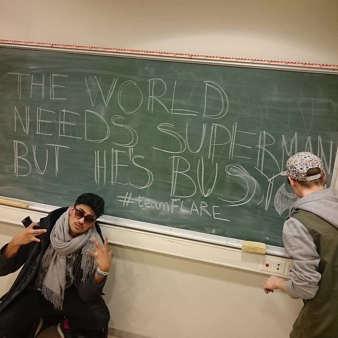 The world needs superman but he's busy. #TeamFlare