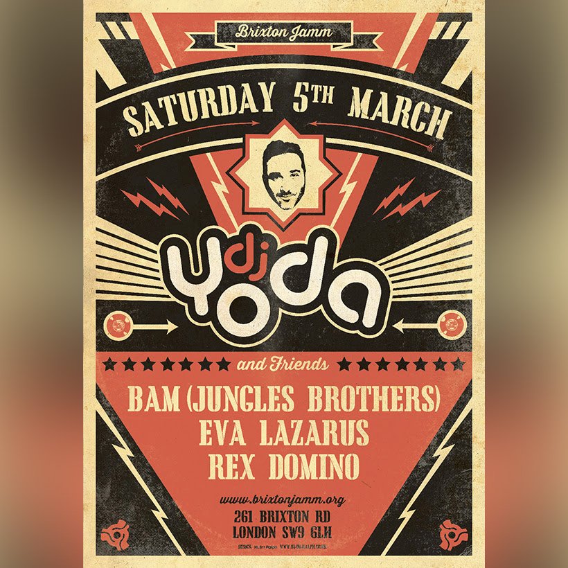 ahsht's tweet photo. Tonight from 10pm
@DJYodaUK &amp; friends, @BamJungle @EvaLazarus @RexDomino_
@brixton_jamm
#HipHop
#ahsht https://t.co/nFIGkviYQP
