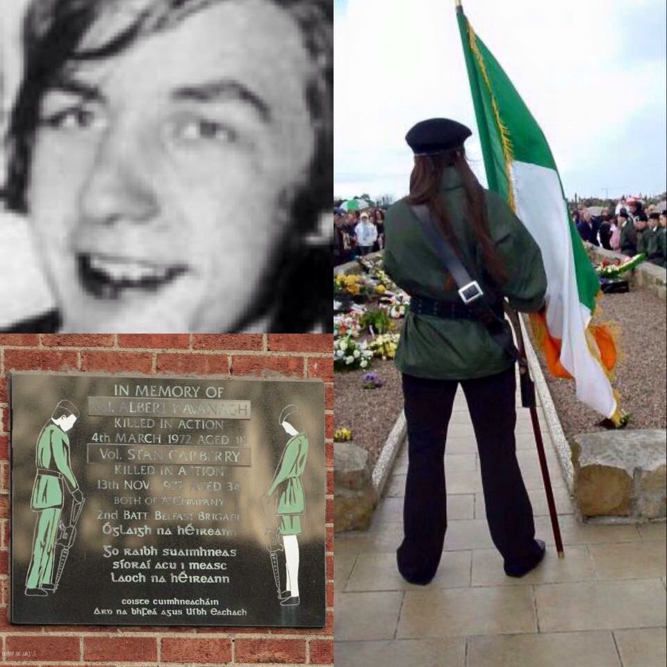 BeechmountSF's tweet photo. Wreath laying to mark anniversary of Óglach Albert Kavanagh today, 1.30pm Beechmount Commemoration garden. https://t.co/PldwRQHrqh