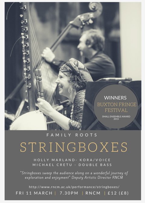 Stringboxes's tweet image. Holly and Michael premiere stirring new compositions on Friday 11 March 7.30pm @RNCM book tickets now - don't delay!